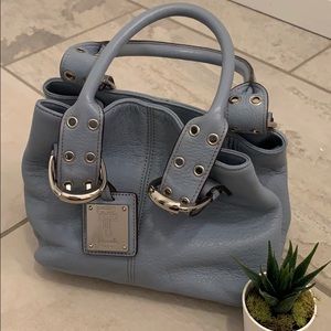 🔥CCO SALE! Tignanello light blue, leather bag!